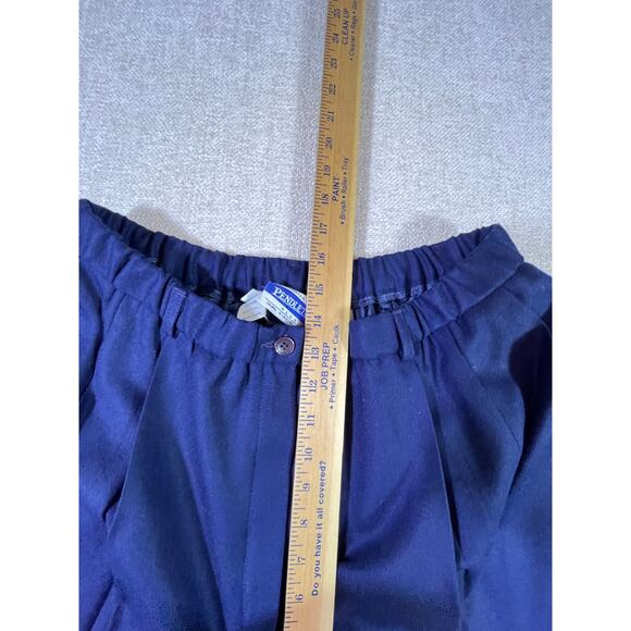 Pendleton Women’s 20W Black 100% Virgin Wool Flat Front Dress Trouser Pants USA - Picture 6 of 7